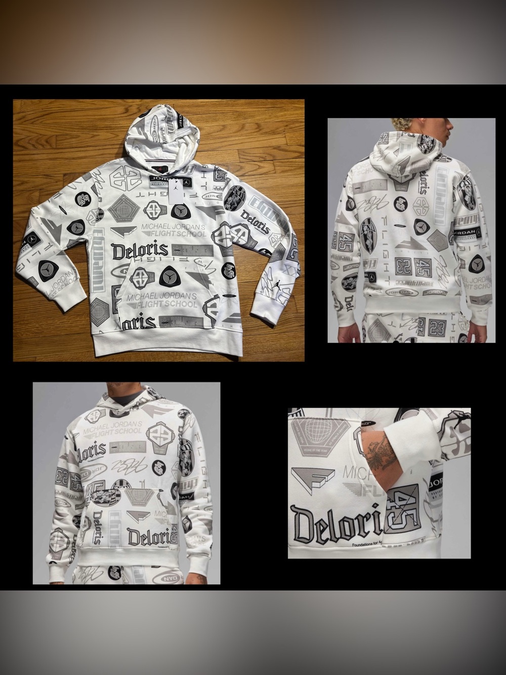 Jordan Essentials Printed Fleece Pullover Hoodie Men’s size Medium new